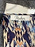 Parker 100% Silk Print Blue Long Sleeve Silk Top Size XS - photo 7