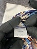 Parker 100% Silk Print Blue Long Sleeve Silk Top Size XS - photo 8