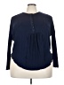 Free People Blue Long Sleeve Blouse Size XS - photo 1