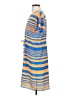 Gap 100% Polyester Stripes Blue Casual Dress Size XS - photo 5