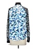 Peter Pilotto for Target 100% Polyester Print Blue Long Sleeve Blouse Size XS - photo 2