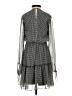 showpo 100% Polyester Checkered-gingham Gray Casual Dress Size 2 - photo 2