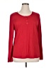 Simply Styled Red Long Sleeve Henley Size XL - photo 1