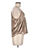 Michelle Mason Metallic Silver Gold Sleeveless Blouse Size 2 - photo 4