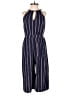 Universal Thread 100% Cotton Stripes Blue Jumpsuit Size XS - photo 1