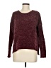 Pink Rose Tweed Burgundy Pullover Sweater Size M - photo 1