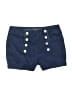 Almost Famous Solid Blue Denim Shorts Size 3 - photo 1