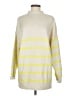 Crown & Ivy Stripes Yellow Ivory Pullover Sweater Size M - photo 1