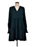 o.p.t 100% Polyester Solid Teal Casual Dress Size S - photo 1