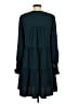 o.p.t 100% Polyester Solid Teal Casual Dress Size S - photo 2