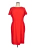 Alex Marie 100% Polyester Solid Red Casual Dress Size 16 - photo 1