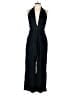 Zara Solid Black Teal Jumpsuit Size L - photo 1