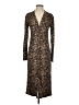 Assorted Brands Animal Print Brown Casual Dress Size S - photo 1