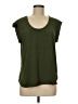 J.Crew 100% Polyester Green Short Sleeve Top Size 8 - photo 1