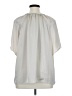 H&M 100% Polyester Silver Short Sleeve Blouse Size XL - photo 2