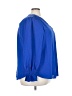 Lyaner 100% Polyester Solid Blue Long Sleeve Blouse Size 3X - photo 4