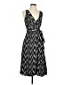 Ann Taylor 100% Polyester Chevron-herringbone Black Casual Dress Size 2 - photo 1