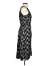 Ann Taylor 100% Polyester Chevron-herringbone Black Casual Dress Size 2 - photo 4