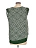 Dept222 100% Polyester Green Sleeveless Blouse Size L - photo 2