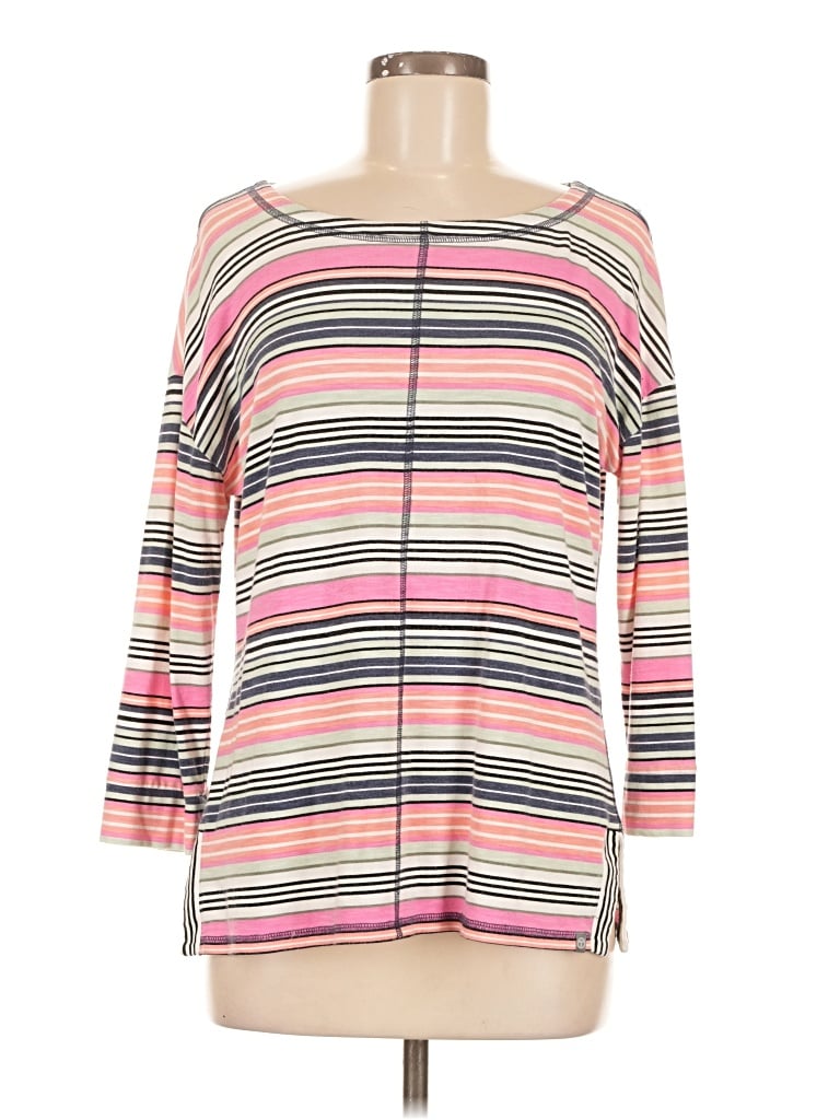 Pre-owned T By Talbots 3/4 Sleeve T-shirt In Pink