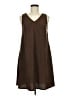 Unbranded 100% Polyester Solid Brown Casual Dress Size M - photo 1
