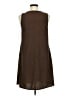 Unbranded 100% Polyester Solid Brown Casual Dress Size M - photo 2