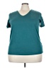Roaman's Teal Short Sleeve T-Shirt Size 22 (1X) - photo 1