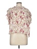 Versona 100% Polyester Ivory Short Sleeve Blouse Size M - photo 1