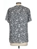 Unbranded 100% Polyester Stars Gray Short Sleeve Blouse Size L - photo 2