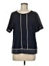 J.Crew 100% Cotton Blue Short Sleeve Blouse Size M - photo 1