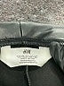 H&M 100% Polyurethane Metallic Green Track Pants Size 7 - photo 3
