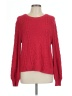 Amour Vert 100% Cotton Hearts Red Pullover Sweater Size L - photo 1