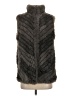 Love Token 100% Polyester Gray Faux Fur Vest Size S - photo 1