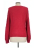 Amour Vert 100% Cotton Hearts Red Pullover Sweater Size L - photo 2