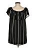 DR2 100% Polyester Stripes Black Short Sleeve Blouse Size S - photo 2