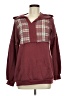 Lovely Melody Burgundy Pullover Sweater Size M - photo 1