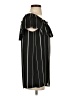 DR2 100% Polyester Stripes Black Short Sleeve Blouse Size S - photo 4