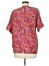 Assorted Brands Paisley Orange Pink Short Sleeve Blouse Size 8 - photo 2