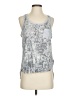Calvin Klein 100% Viscose Silver Sleeveless Top Size S - photo 1