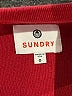 Sundry 100% Cotton Color Block Red Sweatshirt Size XS (0) - photo 7