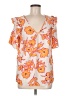 GeeGee Orange Short Sleeve Blouse Size M - photo 1