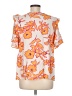 GeeGee Orange Short Sleeve Blouse Size M - photo 2