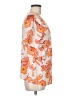 GeeGee Orange Short Sleeve Blouse Size M - photo 4