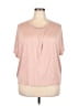 Unbranded 100% Viscose Pink Short Sleeve Top Size XXL - photo 1