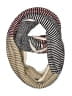 Look 100% Acrylic Stripes Gray Red Scarf One size - photo 1