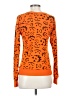 Modern Lux Animal Print Orange Pullover Sweater Size S - photo 2