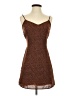 Moodie 100% Polyester Animal Print Brown Cocktail Dress Size XS - photo 1