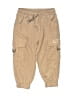 Real Love 100% Polyester Solid Tan Cargo Pants 12-18 MO / 18 MO - photo 1
