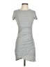 Alya Solid Gray Casual Dress Size S - photo 1