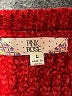 Pink Rose 100% Polyester Tweed Red Pullover Sweater Size L - photo 7
